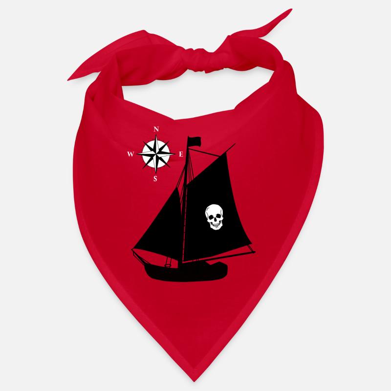 Pirate Ship Skull Compass Windrose Pirates Bandana