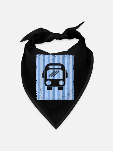 Bus Busfahrer Schulbus Autobus - Bandana - Schwarz - Vorne