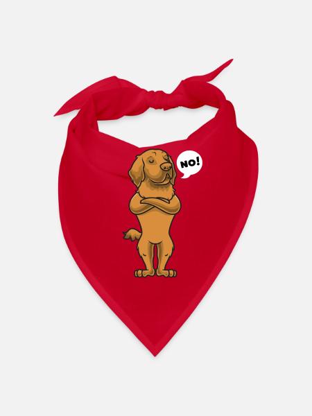 Sturer Hovawart Dog - Bandana - red - Front