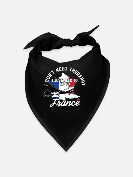 France flag I French Souvenirs - Bandana - rouge - Devant