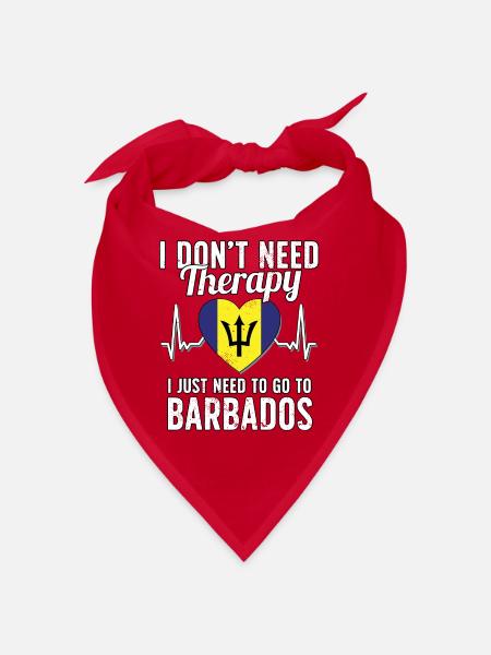 Barbados flag I Barbados Souvenirs - Bandana - Rot - Vorne
