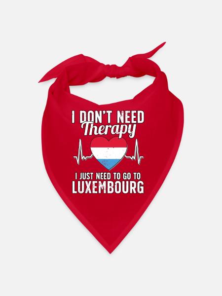 Luxembourg flag I Luxembourg Souvenirs - Bandana - red - Front