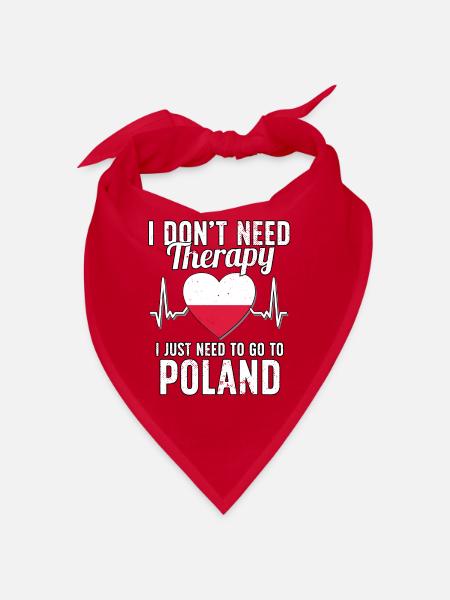 Poland flag I Polish Souvenirs - Bandana - Rot - Vorne