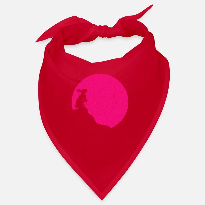 Blood Moon with Rabbit Full Moon Rabbit Gift Bandana