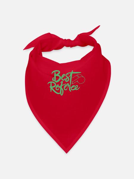 Meilleur arbitre arbitre juge - Bandana - rouge - Devant