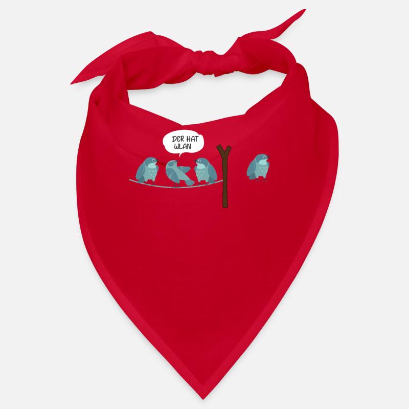 WLAN Bird Comic Who has WiFi Nerd & IT Gift Bandana