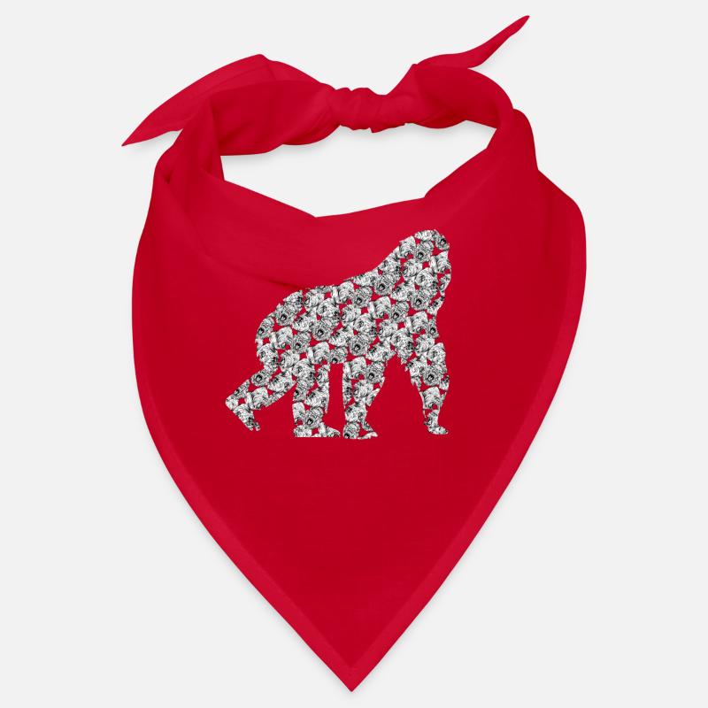 Gorillas Muster Gorilla Bandana