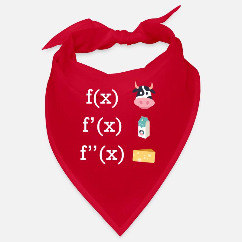 Facture infinitésimale vache fromage lait prof de maths Bandana