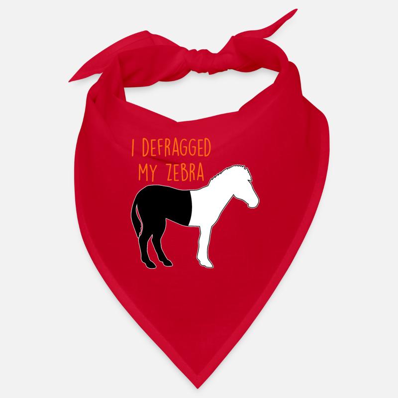 Defragmented Zebra Computer Scientist Joke Coder Bandana