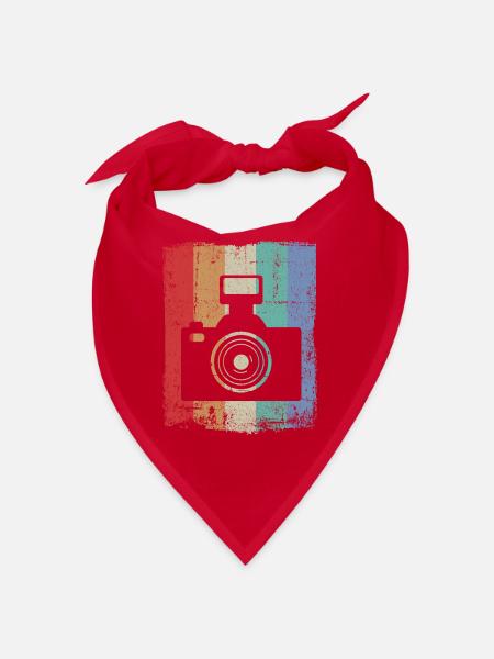 Fotograf Fotografie Foto Fotografieren Fotografin - Bandana - Rot - Vorne