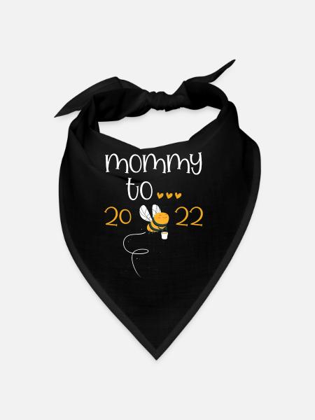 Mommy To Bee 2022 Become a Mother - Bandana - black - Front
