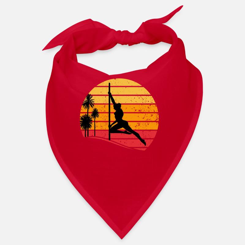 Pole Dancing - Sunset Pole Dance Silhouette Bandana