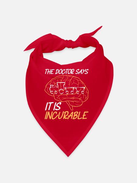 Train Railway Railway Trains Train drivers - Bandana - red