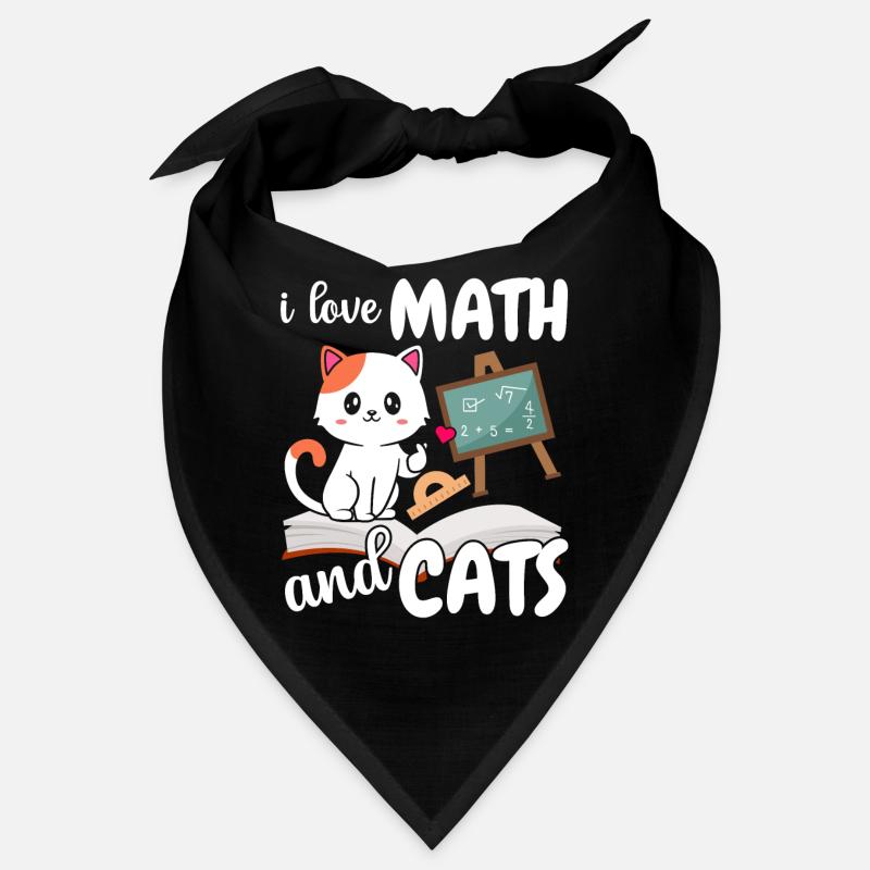 Ich Liebe Mathe Und Katzen Mathematik Bandana