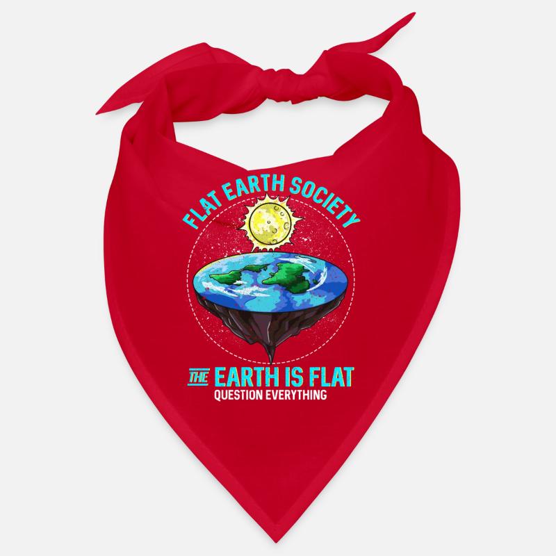 Flat Earth The Earth Is Flat Question Everything Bandana