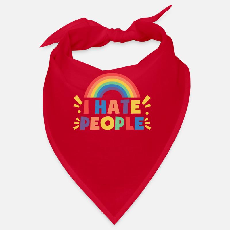 I Hat People Rainbow I Hate People Hate valentine Bandana