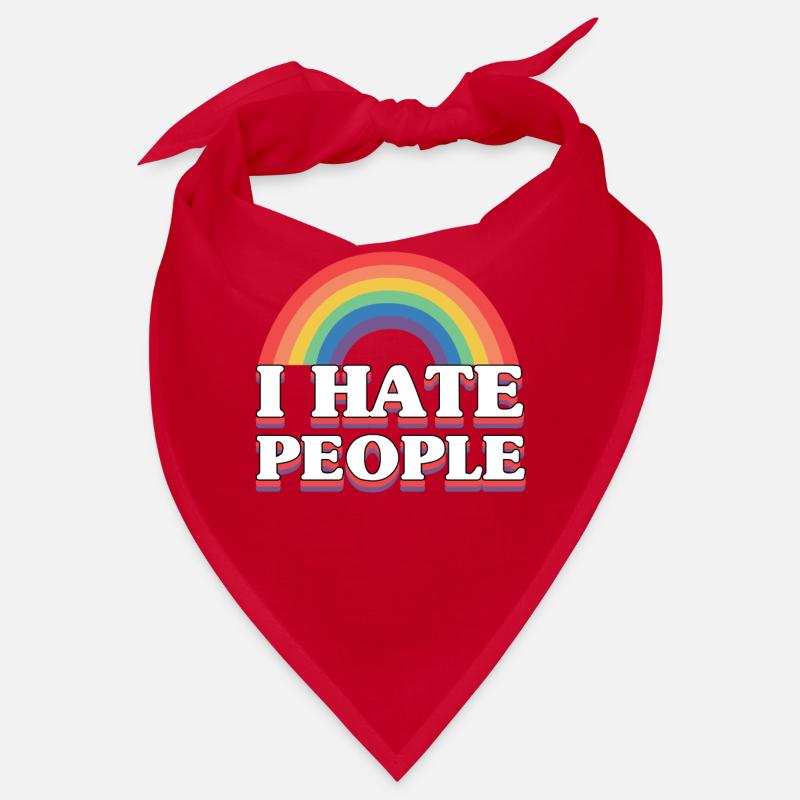I Hat People Rainbow I Hate People Hate valentine Bandana