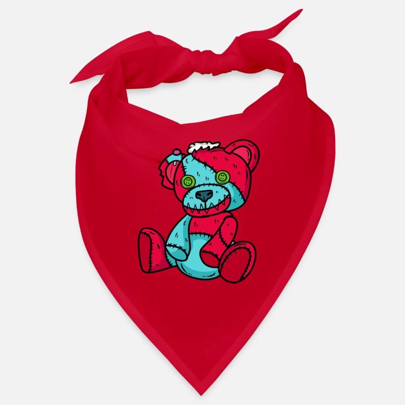 Horror Teddy Bear Halloween Bandana