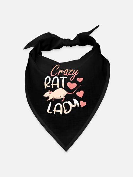 Rat Lover Rat Pet Rodent Mouse Rat Lady gift idea - Bandana - Rot - Vorne