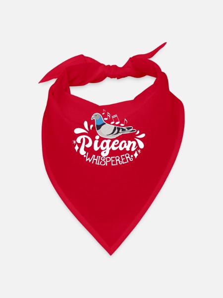 Pigeon Pigeon Racing Pigeon Racer Pigeon Keeper - Bandana - red - Front