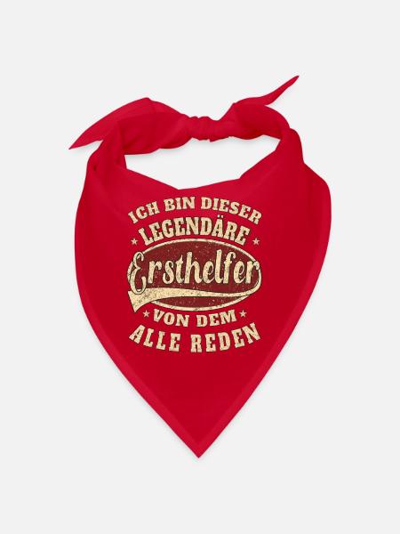 Ersthelfer ich bin dieser legendäre - Bandana - Rot - Vorne