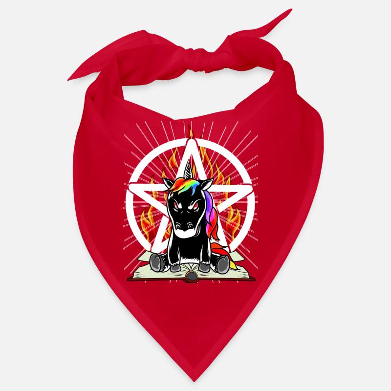 Satan Unicorn Pentagram Devilish Mythical Creature Evil Bandana
