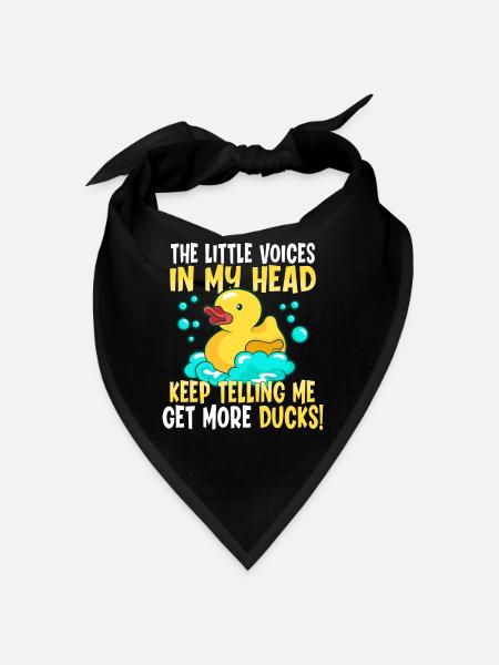 Rubber Duck Ducks Bubbles Duck lover Cute Duck - Bandana - Rot - Vorne