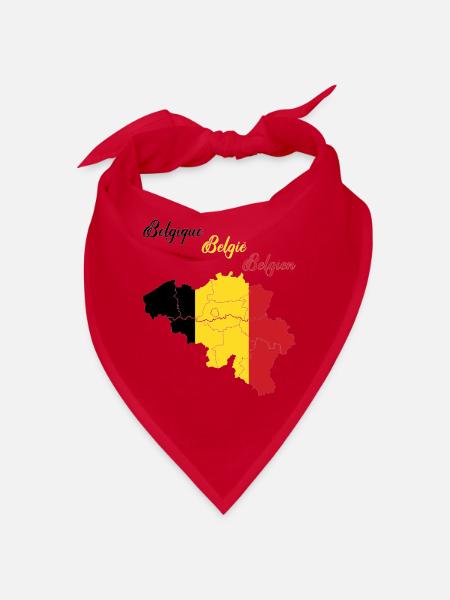 Belgique - Bandana - rouge - Devant
