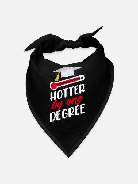 Hotter by one Degree Master Bachelor Abschluss - Bandana - Schwarz - Vorne