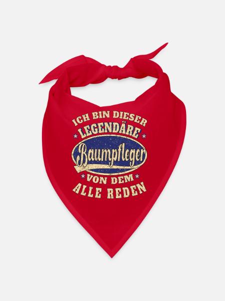 Baumpfleger ich bin dieser legendäre Baumpfleger - Bandana - Rot - Vorne