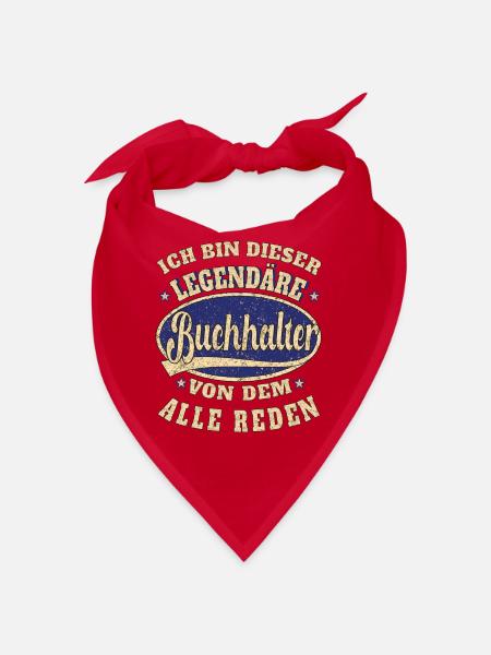 Buchhalter ich bin dieser legendäre Buchhalter - Bandana - Rot - Vorne