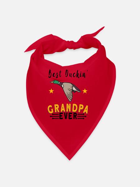 Duckaholic Addicted to Quack Funny Duck Hunting - Bandana - red - Front