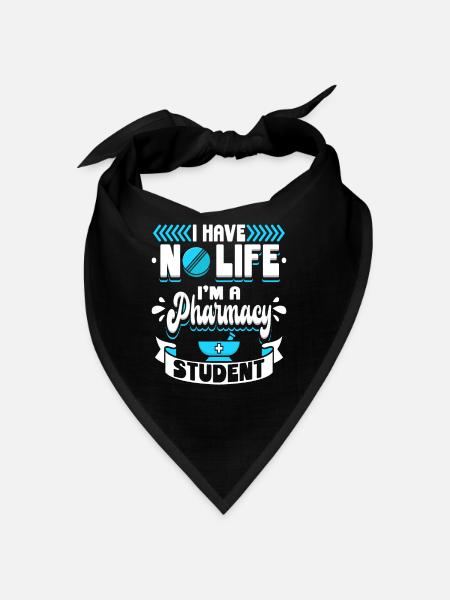 I Have No Life I M A Pharmacy Student Pharmazie - Bandana - red - Front