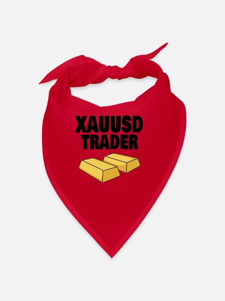 Gold Trader Forex Trader XAUUSD Trader - Bandana - rouge - Devant