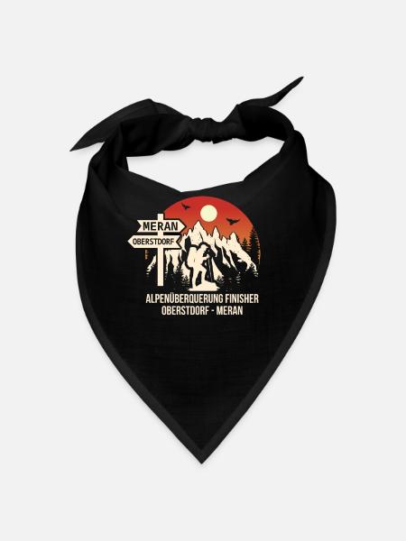 Alpenüberquerung Oberstdorf Meran E5 - Bandana - Rot - Vorne