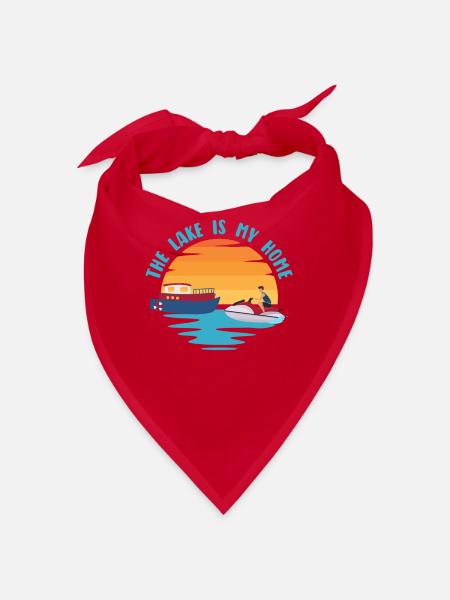 Jetski Jet Ski Motoneige - Bandana - rouge - Devant