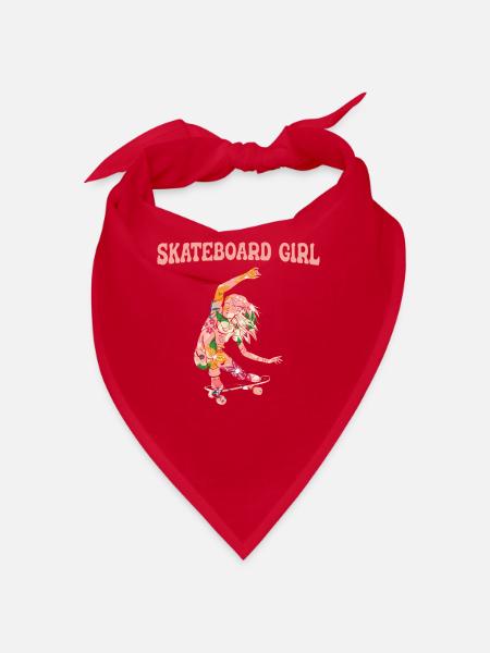 Skateboard Skateboarder Skater - Bandana - Rot - Vorne