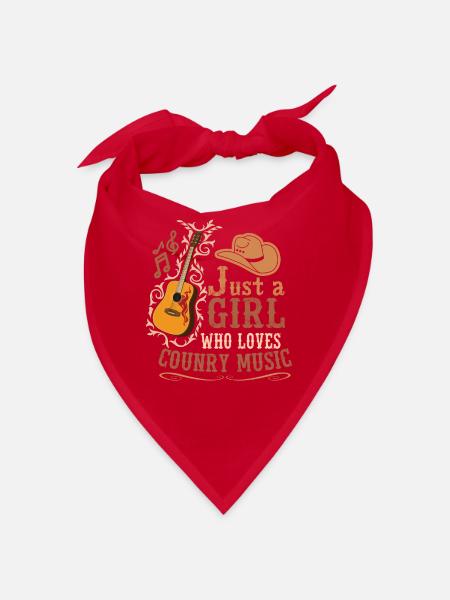 Country music Southern Music Jazz country music - Bandana - red - Front
