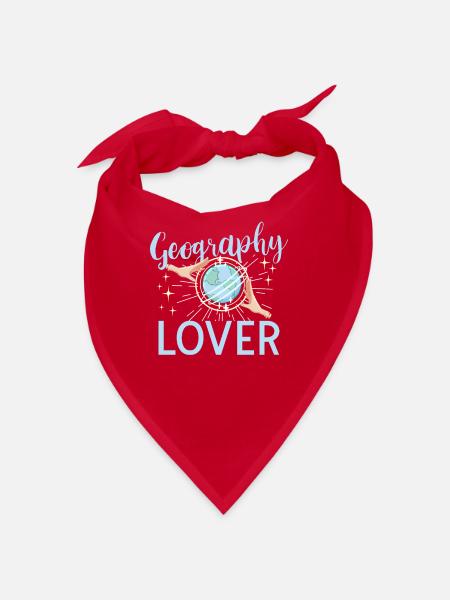 Geography Earth Science Geography Teacher - Bandana - red - Front