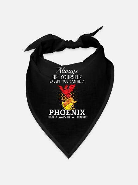 Phoenix Bird Mythical Creature - Bandana - black - Front