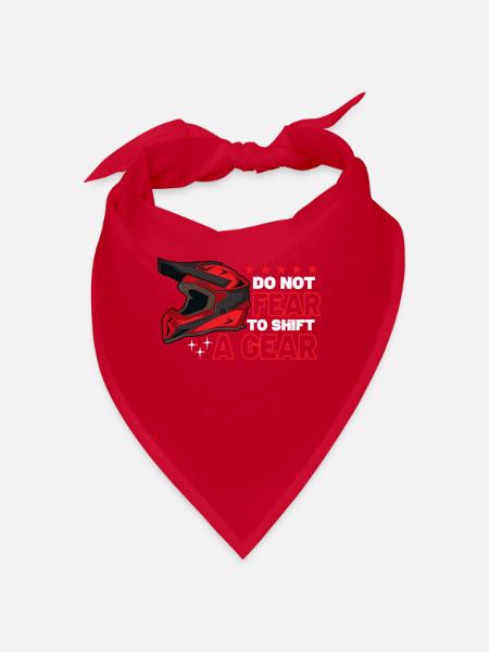 Dirt Bike Dirt Bike Reiten Motocross Dirt Biken - Bandana - Rot - Vorne