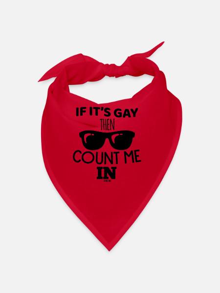 LBGT Gay Pride - Bandana - red - Front