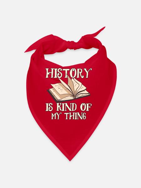 History is my thing Profession History Historian - Bandana - red - Front