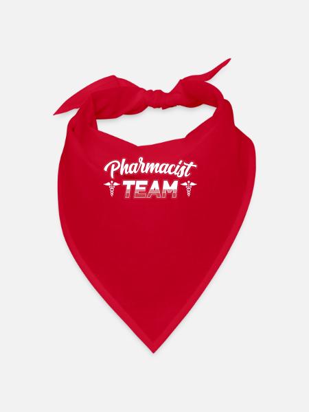 Pharmacy Team Pharmacist Pharmacist Pharmacy - Bandana - red - Front