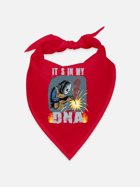 American Welder Welder Funny Funny Welding Gift - Bandana - red - Front