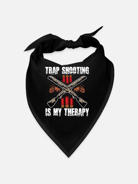 Clay pigeon shooting Clay pigeon shooting shooting - Bandana - black - Front