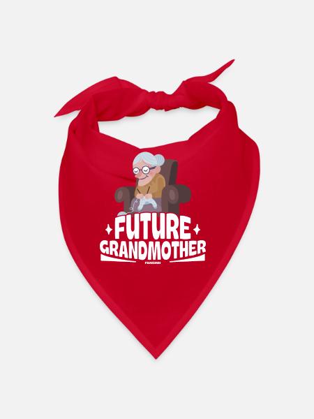 Future Grandmother - Bandana - Rot - Vorne