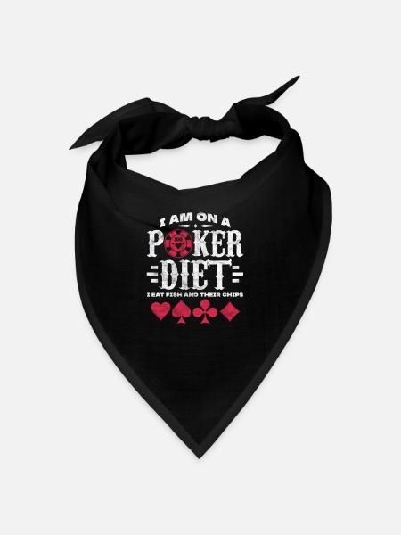 Poker - Bandana - rouge - Devant