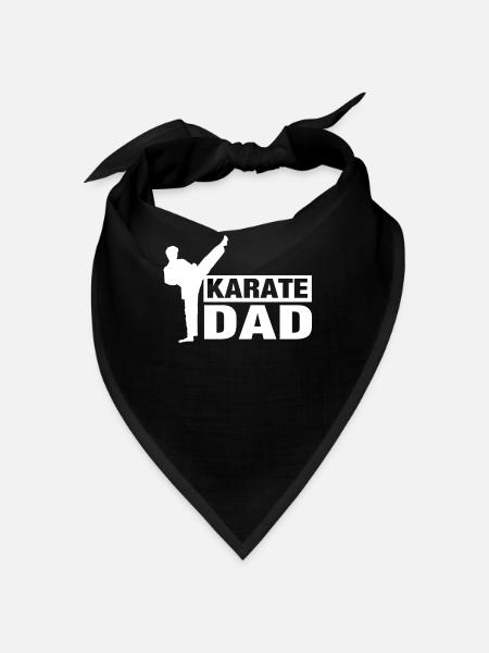Karate Papa Kampfkunst Sprüche Kämpfer Kampfsport - Bandana - Rot - Vorne