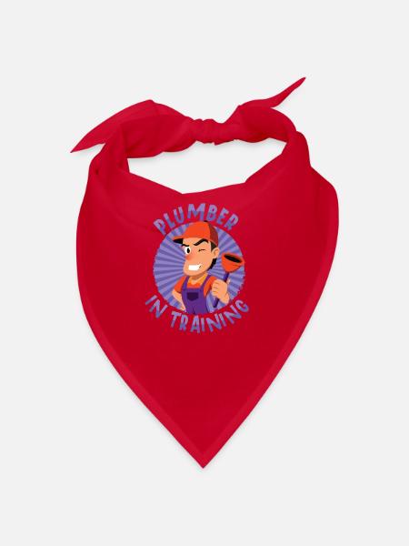Plumber Master Plumber Repair Pipes Pipe Pliers - Bandana - red - Front
